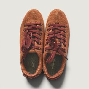 Allbirds Wool Pipers Runners Diablo Orange Merino Wool Low Top Sneakers Women 7